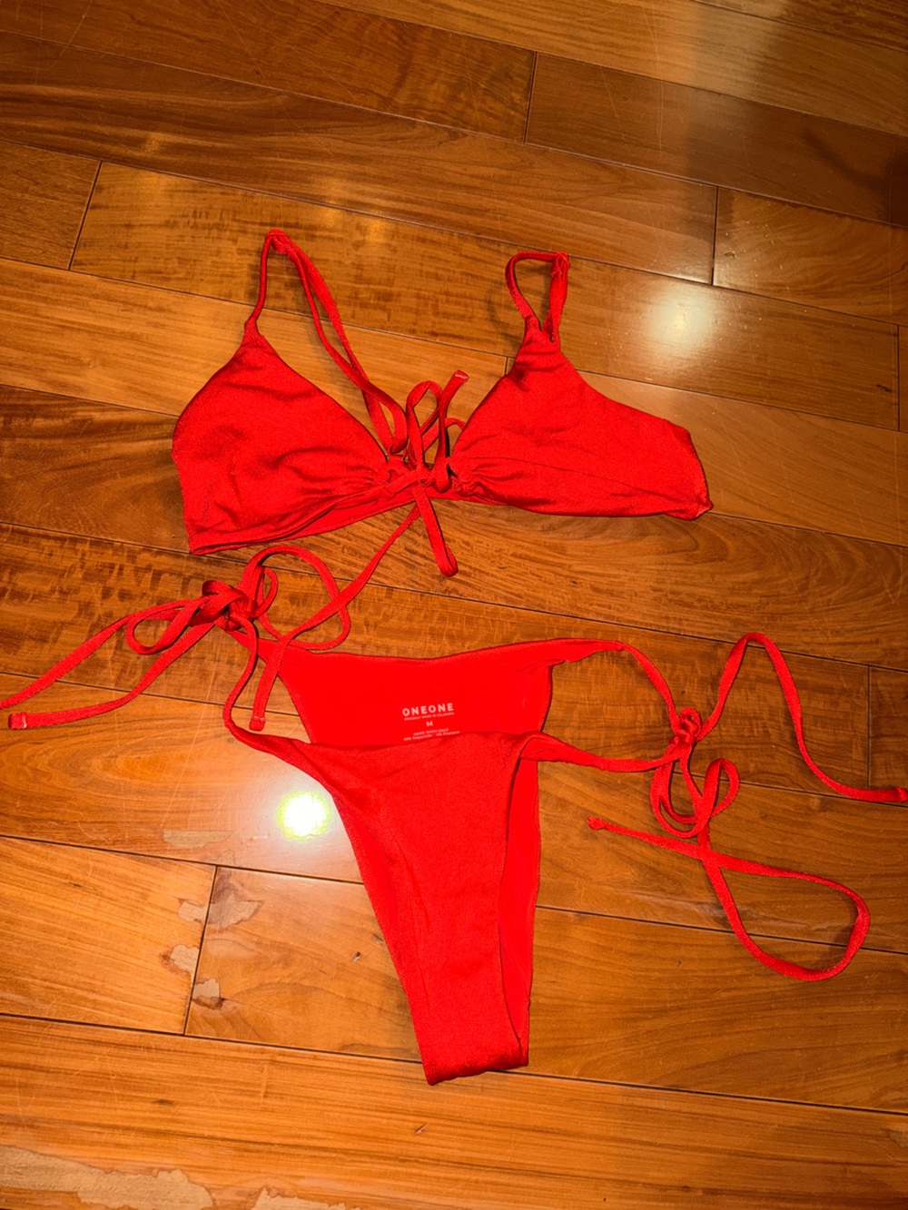 One One Swim Red Bikini